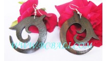 Manggo Wooden Earring Carved